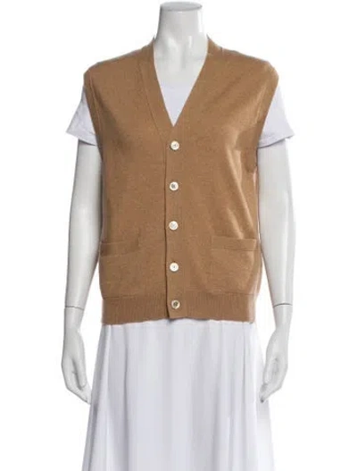 Pre-owned Gucci Garden Cashmere Sweater W/ Tags In Brown