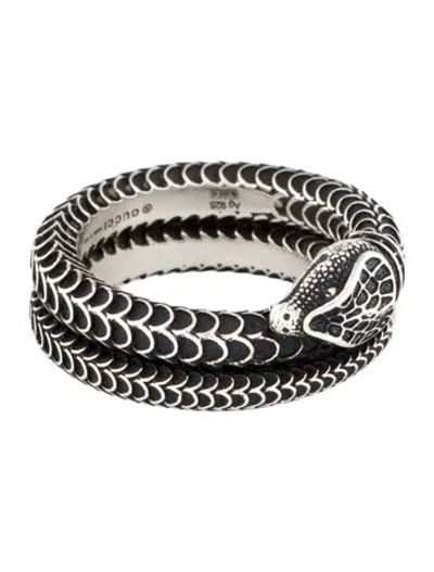 Pre-owned Gucci Garden Snake Ring In Multi