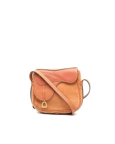 Gucci Gaucho Suede Bag In Orange