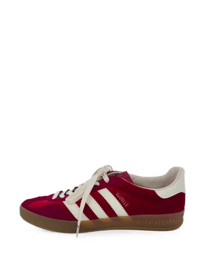 Pre-owned Gucci Gazelle Sneakers In Red