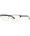 Gucci Gc001613 Men's Rectangle Eyeglasses In Black