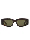 Gucci Womens Brown Gg1664s Square-shape Acetate Sunglasses In Brown