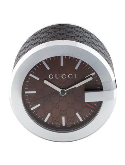 Pre-owned Gucci G-clock Desk Clock In Multi