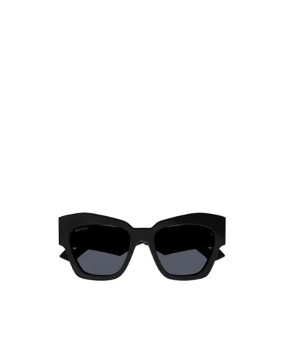 Gucci Gene Ff Cat-eye Sunglasses In Black