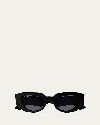 Gucci Geometric Acetate Butterfly Sunglasses In Black