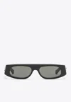 Gucci Square-frame Acetate Sunglasses In Gray