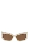 Gucci Geometric Crystal Sunglasses
