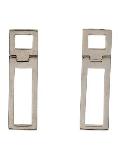 Pre-owned Gucci Geometric Drop Earrings In Multi