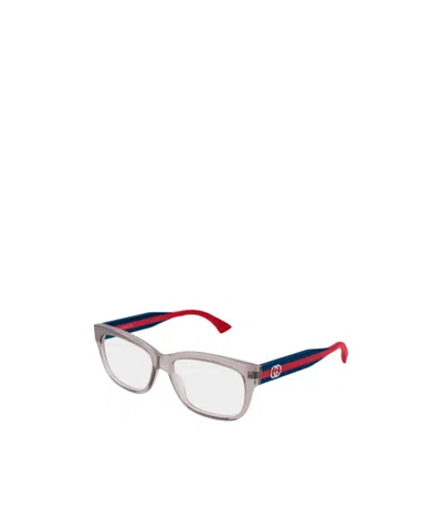 Gucci Geometric Flat Lens In Gray