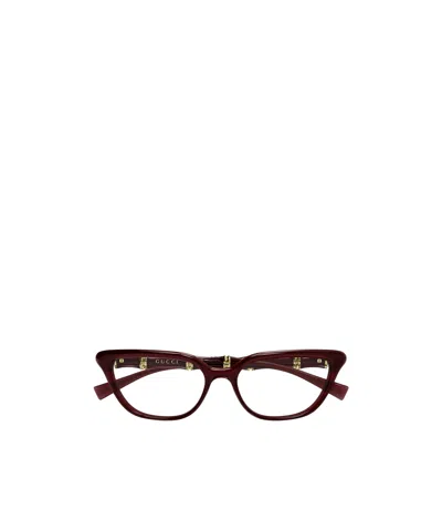 Gucci Geometric Flat Lens In Brown