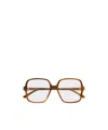 Gucci Geometric Flat Mirror In Brown