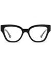 Gucci Eyewear Cat Eye Frame Glasses In Black