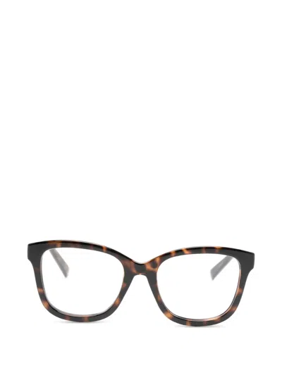 Gucci Geometric-frame Glasses In Brown
