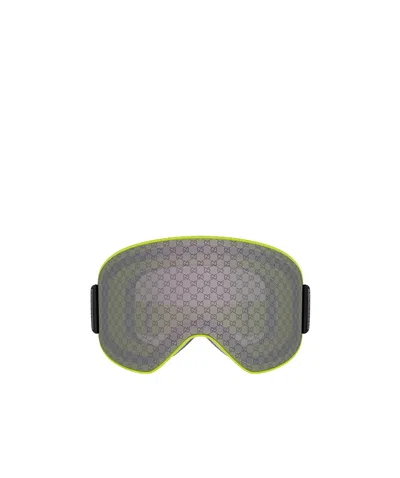 Gucci Geometric Frame Goggles In Green