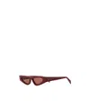 Gucci Cat-eye Frame Sunglasses In Red