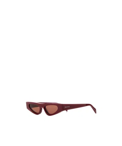 GUCCI GUCCI EYEWEAR CAT EYE FRAME SUNGLASSES