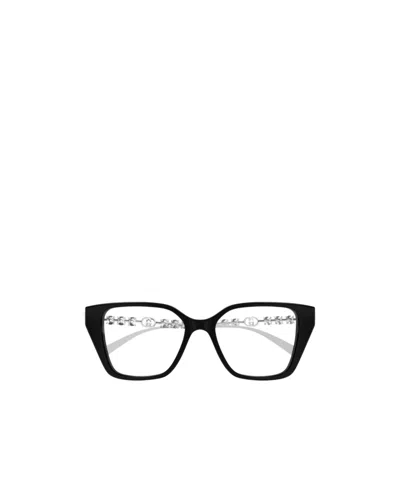 Gucci Geometric Frame Plain Mirror In Black
