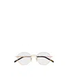 Gucci Geometric Frame Plain Mirror In Gold