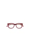 Gucci Geometric Frame Plain Mirror In Burgundy