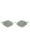 Gucci Geometric-frame Sunglasses In 金色