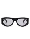 Gucci Geometric-frame Sunglasses In Black