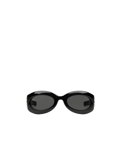 Gucci Geometric-frame Sunglasses In Black