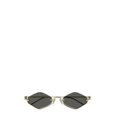 Gucci Geometric-frame Sunglasses In Gold