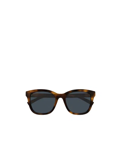 Gucci Geometric Frame Sunglasses In Blue