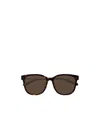 Gucci Geometric Frame Sunglasses In Brown