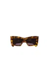 Gucci Geometric Frame Sunglasses In Brown