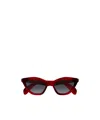 Gucci Geometric Frame Sunglasses In Brown