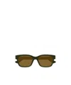 Gucci Eyewear Square Frame Sunglasses In Brown