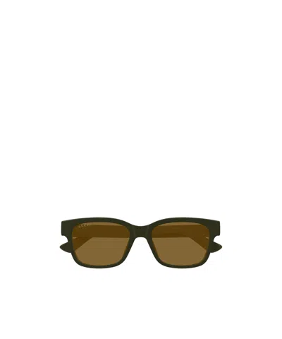 Gucci Eyewear Square Frame Sunglasses In Brown