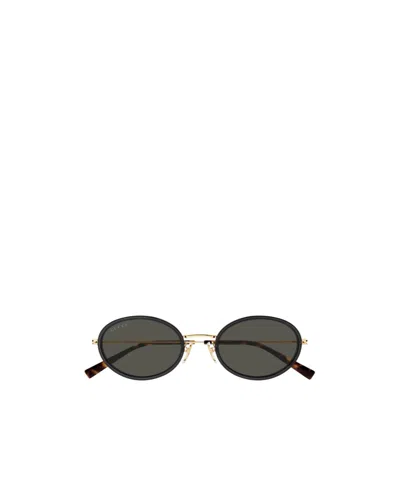 Gucci Geometric Frame Sunglasses In Gold