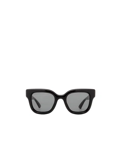 Gucci Geometric Frame Sunglasses In Gray