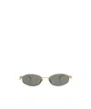 Gucci Geometric Frame Sunglasses In Gray