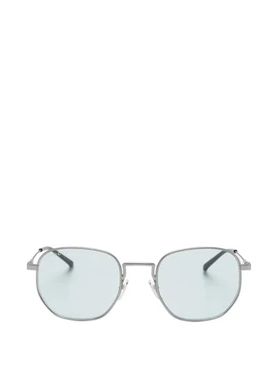 Gucci Geometric-frame Sunglasses In Gray