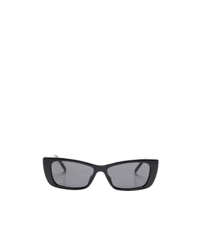 Gucci Geometric Frame Sunglasses In Gray