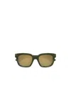 Gucci Geometric Frame Sunglasses In Green