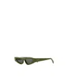 Gucci Women Army Green Acetate Sunglasses In Green