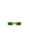 Gucci Geometric Frame Sunglasses In Green