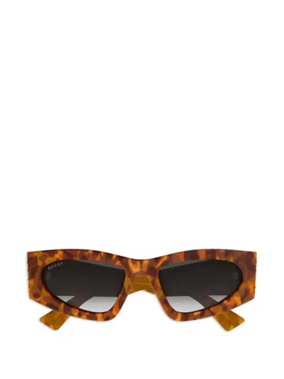 Gucci Geometric-frame Sunglasses In Multi