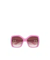 Gucci Geometric Frame Sunglasses In Pink