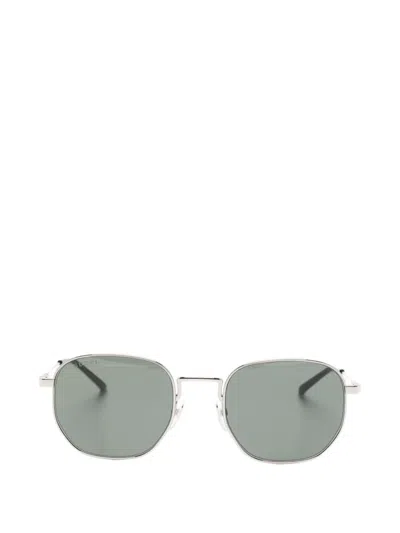 Gucci Geometric-frame Sunglasses In Silver