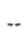 Gucci Geometric Frame Sunglasses In White