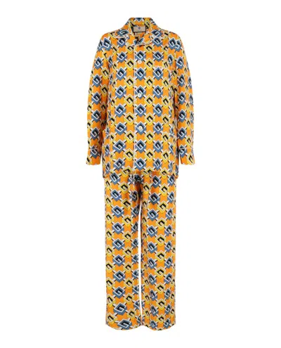 Gucci Geometric G 3-piece Pajama Set