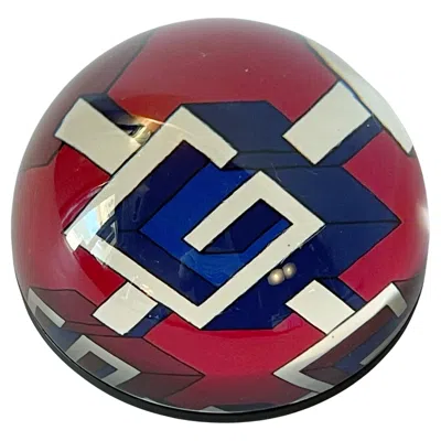 Pre-owned Gucci Geometric G Paperweight In Brown