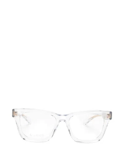 Gucci Geometric Glasses In Neutral