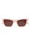 Gucci Geometric Stripe Sunglasses In Pink