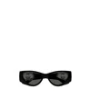 Gucci Geometric Frame Sunglasses In Black